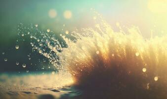 Ethereal Water Spray A Dreamy Background for Your Designs photo