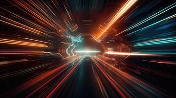 Journey through the Multiverse A Cinematic Composition of Warp Speed Adventure photo