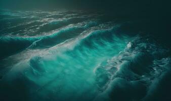 Ethereal Water Texture Aerial View of Soft and Dreamy Background with Copy Space photo