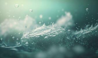 Soft Ethereal Water Texture Background with Copy Space photo