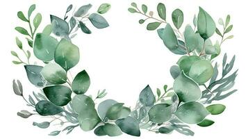 Elegant Eucalyptus Wreath with Greenery Branches photo