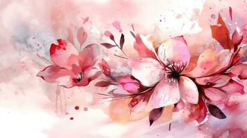 Soft Pink Watercolor Background for Feminine Designs photo