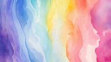 Abstract pastel watercolor background. Rainbow watercolour pattern. Abstract water color texture vector