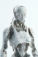 Modern Hyperrealistic AI Female Humanoid Technology photo