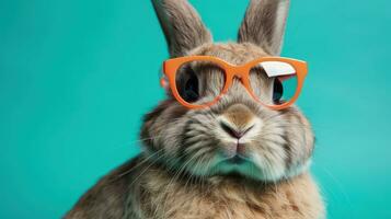 Colorful Sunglasses on a Vibrant Background photo