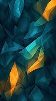 Abstract Dark Blue Background with Sharp Angles AI Generated photo