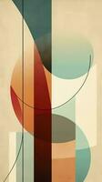 Contemporary Abstract Design with Irregular Shapes and Bold Subtle Colors AI Generated photo