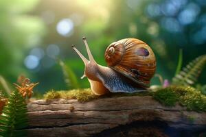 Happy Snail in Cinematic Shot photo