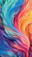 Dynamic Abstract Design with Swirling Patterns and Vibrant Colors AI Generated photo