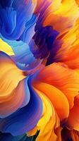 Dynamic Abstract Design with Swirling Patterns and Vibrant Colors AI Generated photo