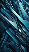 Futuristic Metallic Composition with Sharp Angles and Vibrant Colors Generative AI photo