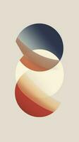 Minimalist Abstract Artwork with Clean Lines and Subtle Gradients AI Generated photo