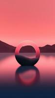 Minimalist Abstract Design with Subtle Gradients and Delicate Lines AI Generated photo