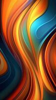 Dynamic Overlapping Lines and Curves Abstract Design Generative AI photo