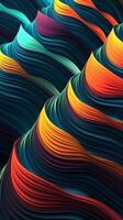 Dynamic Overlapping Lines and Curves Abstract Design Generative AI photo