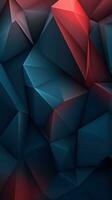 Dark Blue Abstract Background with Sharp Angles AI Generated photo