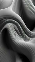 Symphony of Abstract Forms in Monochromatic Grayscale AI Generated photo