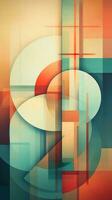 Harmonious Blend of Bold Geometric Shapes Generative AI photo