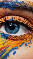 Beautiful Eye Makeup for Women AI Generated photo