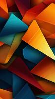 Abstract Artwork with Intersecting Planes and Geometric Forms AI Generated photo