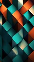 Abstract Artwork with Optical Illusions and Geometric Shapes AI Generated photo