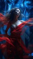 Ethereal Beauty with Mesmerizing Dynamic Composition and Dramatic Lighting AI Generated photo