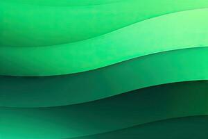 Contemplating Green Gradient Colors Background AI Generated photo