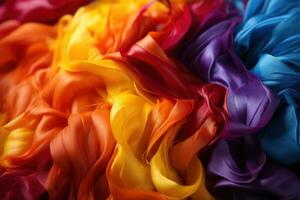 Vibrant Rainbow Colors on Colorful Background AI Generated photo