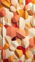 Crafting an Abstract Composition with Irregular Polygons and a Carefully Curated Color Palette Generative AI photo