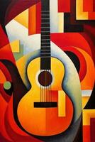 Abstract Artwork Representing Music Conceptually photo