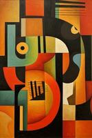 Abstract Artwork Representing Music Conceptually photo