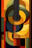 Abstract Artwork Representing Music Conceptually photo