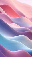 Abstract Design with Soft Pastel Shades of Pink Lavender and Mint Green AI Generated photo