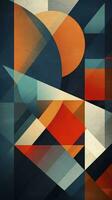 Abstract Design with Bold Angular Shapes and Contrasting Color Palette AI Generated photo