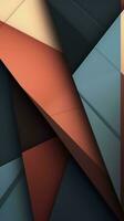 Abstract Design with Bold Angular Shapes and Contrasting Color Palette AI Generated photo