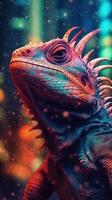 Cute Samurai Alligator in Comic Style AI Generated photo