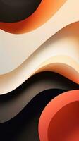 Modern Abstract Artwork with Sharp Angular Shapes and Soft Curves AI Generated photo