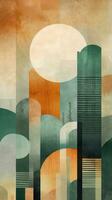 Abstract Natural World Design with Organic Shapes and Textures AI Generated photo