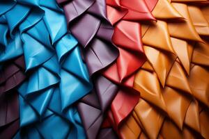 Abstract Colorful Background with Geometric Shapes AI Generated photo