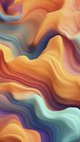 Fluid Shapes and Organic Forms in Modern Abstract Composition AI Generated photo