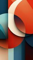 Exploring the Beauty of Asymmetry in an Abstract Artwork with Bold Geometric Forms AI Generated photo