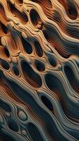 Harmonious Abstract Design with Fluid and Dynamic Curves AI Generated photo