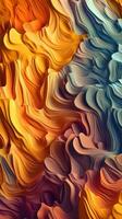 Vibrant and Dynamic Abstract Shapes Transitioning in a Diverse Range AI Generated photo