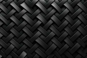 Intricate Geometric Texture in Solid Black Color photo