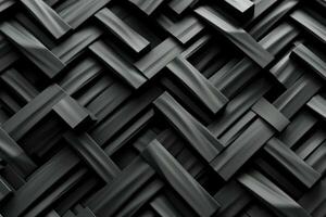 Intricate Geometric Texture in Solid Black Color photo