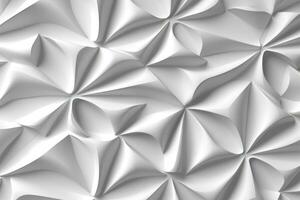 Intricate Geometric Texture in Solid White Color photo