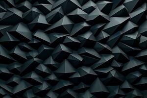 Intricate Geometric Texture in Solid Black Color photo