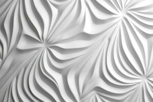 Intricate Geometric Texture in Solid White Color photo