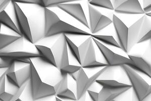 Intricate Geometric Texture in Solid White Color photo