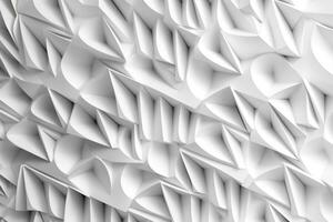 Intricate Geometric Texture in Solid White Color photo